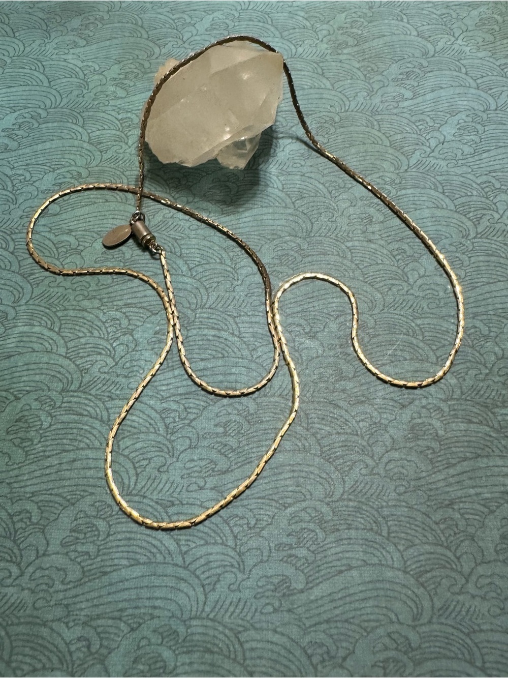 PARK LANE VINTAGE GOLD TONE COBRA LINK NECKLACE